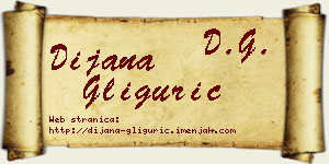 Dijana Gligurić vizit kartica